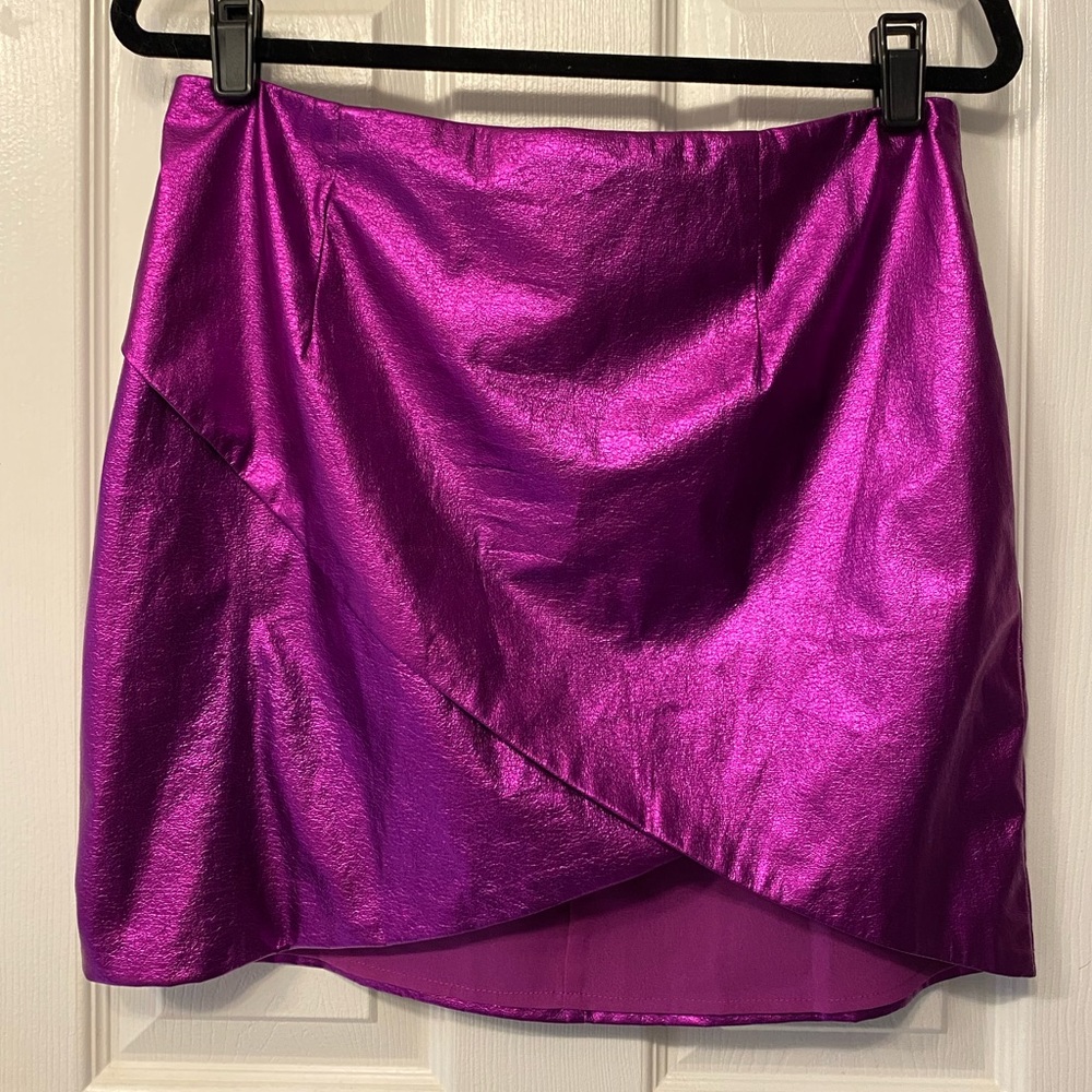 superdown. Revolve. Size X Large. Metallic Purple Skirt. ๐ - Picture 6 of 12